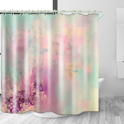 

Colorful Foggy Space Digital Print Waterproof Fabric Shower Curtain for Bathroom Home Decor Covered Bathtub Curtains Liner Includes with Hooks 72 Inch