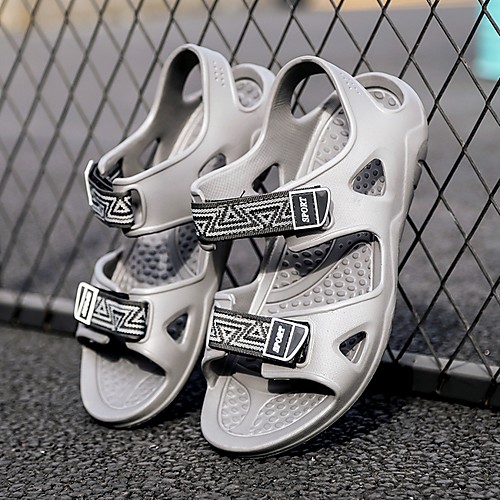 

Men's Summer Outdoor Sandals PU Non-slipping Blue / Black / Gray