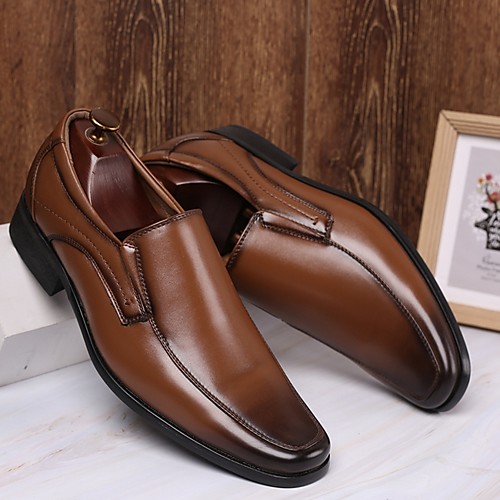 

Men's Spring & Summer Classic Daily Oxfords PU Brown / Black