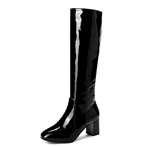

Women's Boots Fall Cuban Heel Round Toe Daily PU White / Black / Red