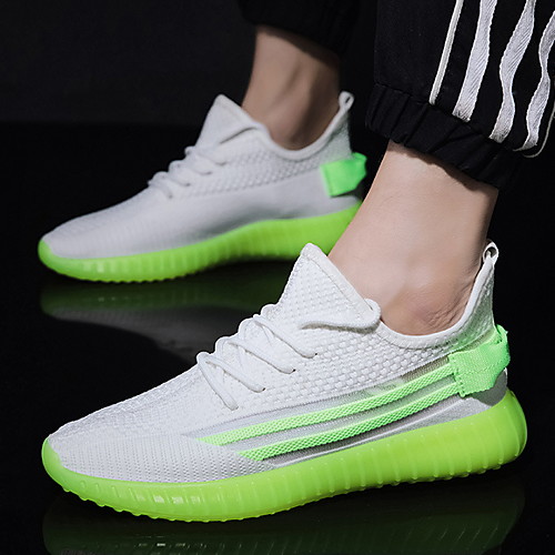 

Men's Spring / Summer Sporty / Casual Daily Trainers / Athletic Shoes Tissage Volant White / Orange / Green