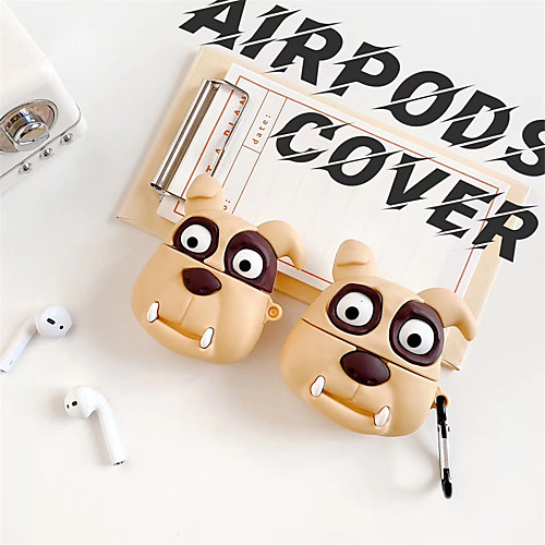 

Protective Cover Case / Qi Wireless Charging Cover Case Animal Design Geek & Chic Apple Airpods 2 Apple Airpods Pro Shockproof Scratch-proof Silicon Rubber