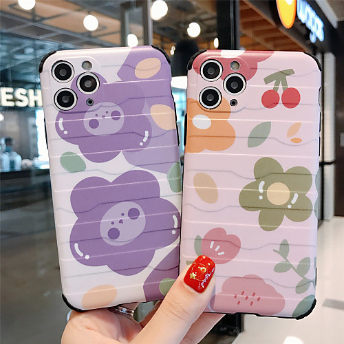 

Case For Apple iPhone 11 / iPhone 11 Pro / iPhone 11 Pro Max Pattern Back Cover Flower TPU