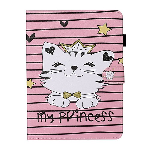 

Case For Apple iPad New Air 10.5 / iPad Mini 3/2/1/4/5 Card Holder / with Stand / Flip Full Body Cases Cat PU Leather For iPad 10.2 2019/Pro 11 2020/Pro 9.7/2017/2018