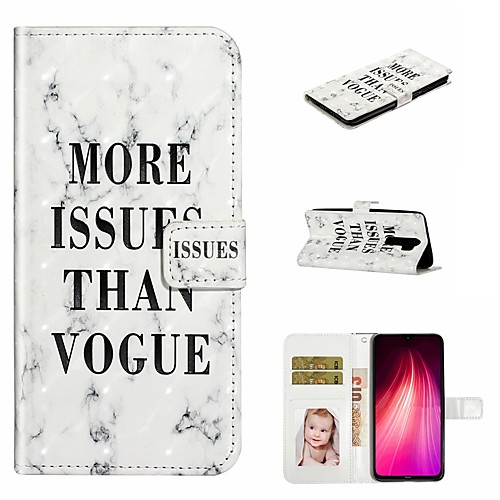 

Case For Xiaomi Xiaomi Redmi Note 8 / Xiaomi Redmi Note 8 Pro / Redmi K20 Pro Wallet / Card Holder / with Stand Full Body Cases Marble PU Leather / TPU for Redmi Note 7 / Note 7 Pro / Redmi 7A