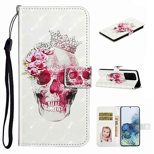 

Case For Samsung Galaxy S20 / Galaxy S20 Plus / Galaxy S20 Ultra Wallet / Card Holder / with Stand Full Body Cases Crown Skull PU Leather / TPU for Galaxy A51 / A71 / A80 / A70 / A50 / A30S / A20
