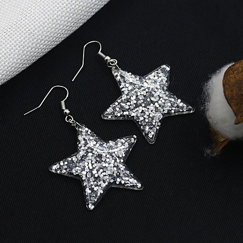 

Women's Earrings Holiday Wedding Birthday Romantic Earrings Jewelry White / Silver For Date Street Festival 1 Pair