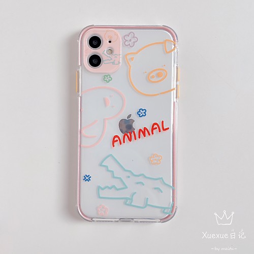 

Case For Apple iPhone 11 / iPhone 11 Pro / iPhone 11 Pro Max Shockproof Back Cover Cartoon TPU