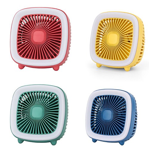

Retro TV small night lamp fan charge bed office desktop fan students creative usb small fan