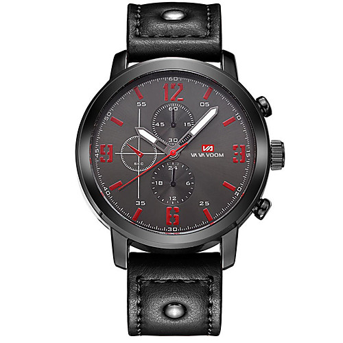 

Men's Sport Watch Quartz Nylon Genuine Leather 30 m Water Resistant / Waterproof Calendar / date / day Day Date Analog Fashion Cool - Black Green Brown One Year Battery Life