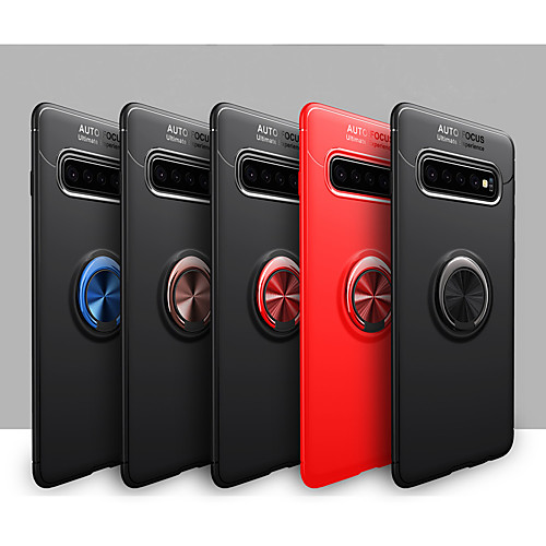 

Case For Samsung Galaxy S20/S20 Plus/S20 Ultra/S10/S10 Plus/S10E/S10 Lite/S10 5G/S9/S9 Plus/Note 10/Note 10 Plus/Note 9 Shockproof / Ring Holder Back Cover Solid Colored TPU / Metal