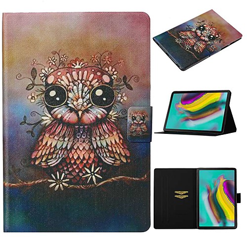 

Case For Samsung Galaxy Tab A 10.1(2019)T510/Tab A 8.0(2019)T290/295 /Tab S6 T860/865 Card Holder / with Stand/Pattern Full Body Cases Animal PU Leather For Tab S6lite P610/P615/Tab S5E T720