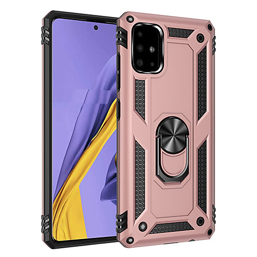 

Luxury Armor Shockproof Case For Samsung Galaxy A51 A71 A81 A91 A90 5G A21 A10e S20 Ultra S20 Plus S10 lite Note 10 lite S10 Plus S10e Note 10 Plus Note 9 Note 8 Car Holder Magnetic Ring Stand Cover