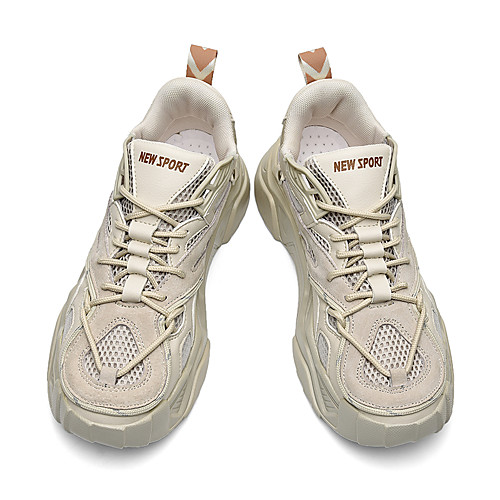 

Men's / Unisex Fall / Spring & Summer Daily Outdoor Trainers / Athletic Shoes Running Shoes / Walking Shoes Mesh Breathable Non-slipping Shock Absorbing Dark Grey / Beige