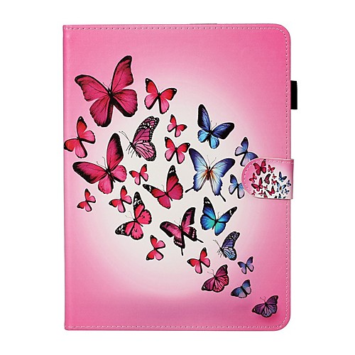 

Case For Apple iPad New Air 10.5 / iPad Mini 3/2/1/4/5 Card Holder / with Stand / Flip Full Body Cases Butterfly PU Leather For iPad 10.2 2019/Pro 11 2020/Pro 9.7/2017/2018
