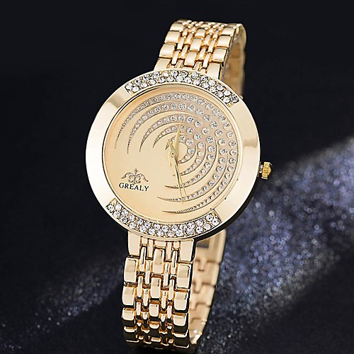 

Women's Quartz Watches Casual Elegant Silver Gold Rose Gold Stainless Steel Chinese Quartz Rose Gold Gold Silver Casual Watch Imitation Diamond 30 m 1 pc Analog One Year Battery Life