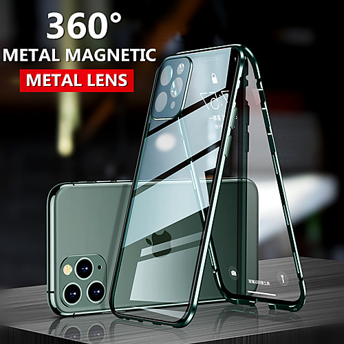 

Case For Apple iPhone 11 / iPhone 11 Pro / iPhone 11 Pro Max Shockproof / Dustproof / Transparent Full Body Cases Transparent Tempered Glass / Metal