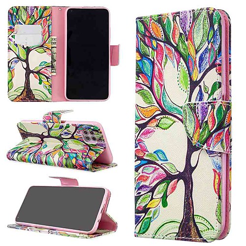 

Case For Huawei P40 Lite/P Smart Z/ Honor 9X Pro Wallet / Card Holder / with Stand Full Body Cases Tree PU Leather For Mate 30 Lite/Honor 8A/10 Lite/P20 Lite 2019/Y9 Prime/Y6 2019