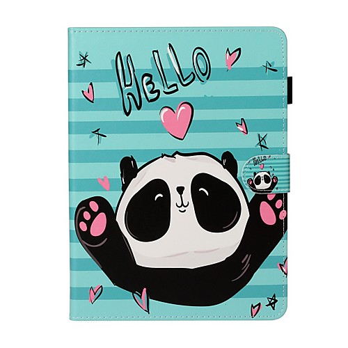 

Case For Apple iPad New Air 10.5 / iPad Mini 3/2/1/4/5 Card Holder / with Stand / Flip Full Body Cases Panda PU Leather For iPad 10.2 2019/Pro 11 2020/Pro 9.7/2017/2018