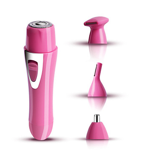 

Electric Women's Shaver Depilator Hair Trimmer Nose Hair Trimmer Eyebrow Trimmer Multifunctional 4-in-1 Set (Battery Models, Shipped Without Batteries)