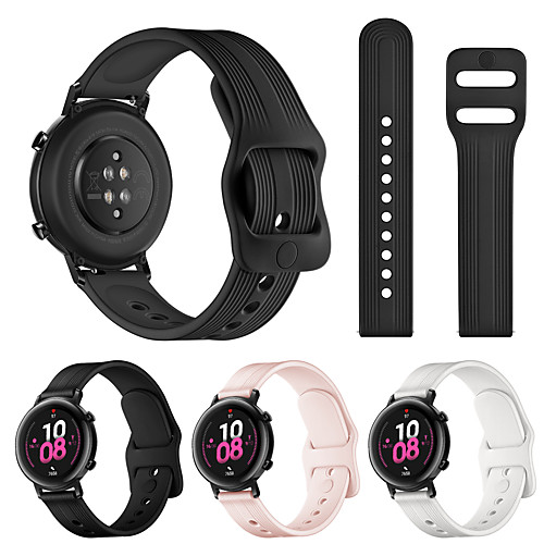 

For Huawei Watch GT2 42mm / Huawei Watch 2 / Huawei Watch 2 Pro Smart Watch 20mm Watch Strap Silicone Watchbands