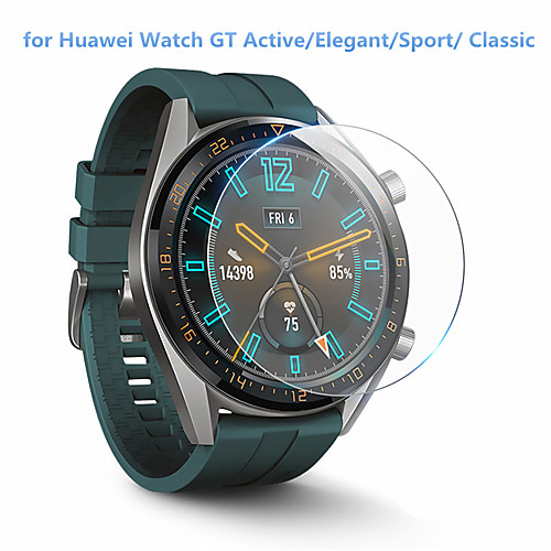 

2 PCS Screen Protector for Huawei Watch GT Active/Elegant/Sport/ Classic Tempered Glass Transparent High Definition (HD) Scratch Proof/9H Hardness