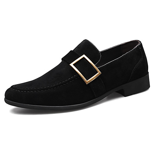 

Men's Loafers & Slip-Ons British Daily Walking Shoes PU Breathable Non-slipping Wear Proof Black Yellow Coffee Fall Spring