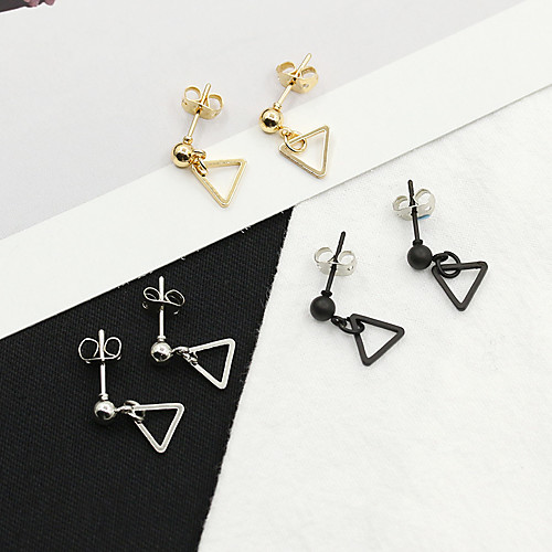 

Women's Earrings Holiday Wedding Birthday Romantic Earrings Jewelry Gold / Silver / Black For Date Street Festival 1 Pair