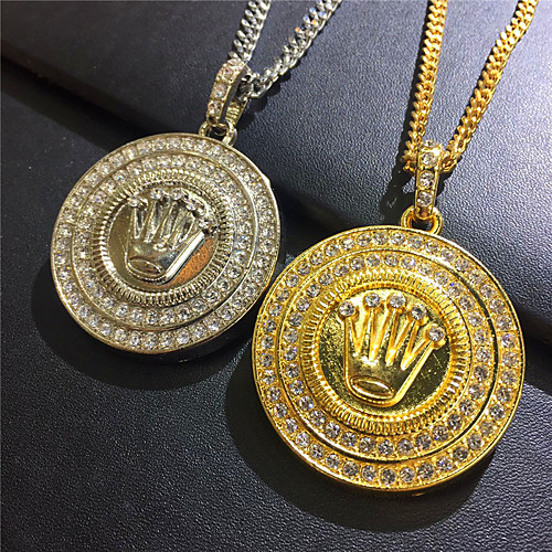 

Men's Necklace Statement Unique Design Trendy Fashion Titanium Steel Gold Silver 65 cm Necklace Jewelry 1pc For Party Evening Sport Street