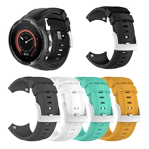 

Smart Watch Band for Suunto 1 pcs Sport Band Silicone Replacement Wrist Strap for SUUNTO 9 SUUNTO Spartan Sport Suunto Spartan Sport Wrist HR Baro