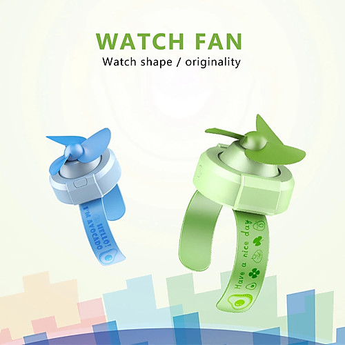 

2020 Creative Kids Children USB Charging Summer 3 Mode Mini Watch Fan