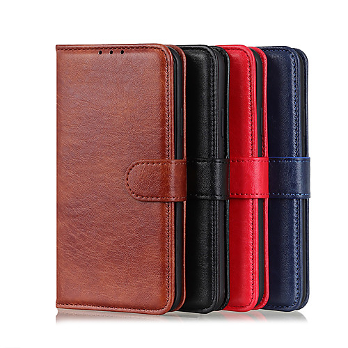 

Phone Case For Samsung Galaxy Full Body Case Leather A51 A71 Galaxy A11 Galaxy A41 A70E Galaxy A21 Galaxy A01 A71 5G Galaxy A20s Galaxy M31 Card Holder Shockproof Solid Color PU Leather