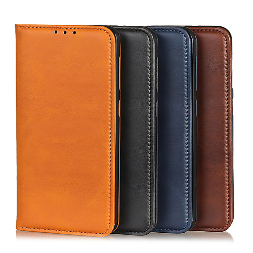 

Phone Case For Samsung Galaxy Full Body Case Leather A51 A71 Galaxy A11 Galaxy A41 A70E Galaxy A21 Galaxy A01 A71 5G Galaxy A20s Galaxy M31 Card Holder Shockproof Solid Color PU Leather