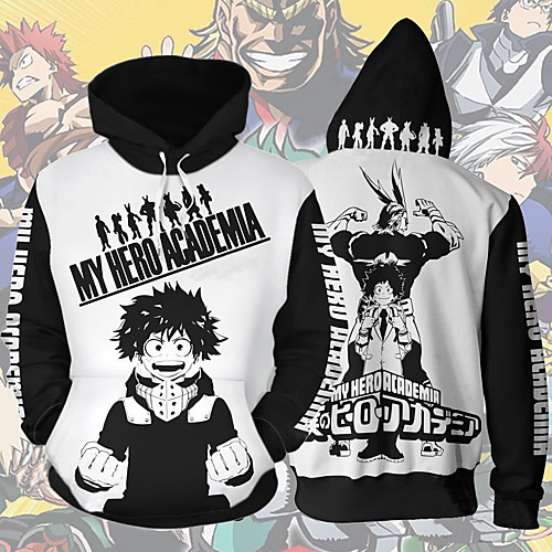 

Inspired by My Hero Academia Boko No Hero Cosplay Costume Hoodie Polyster Print Printing Hoodie For Men's / Women's