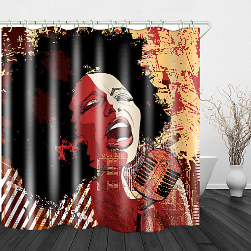 

Bathroom Shower Curtains & Hooks Rainbow Neoclassical Polyester Waterproof 72 Inch