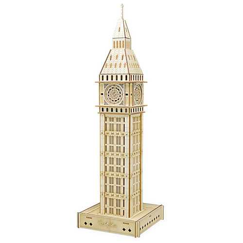 

Famous buildings Big Ben Wooden Puzzle Wooden Model Paper EPS Kid's Adults' Toy Gift