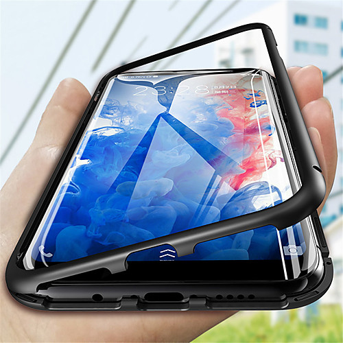 

Metal Magnetic Adsorption Case For Samsung Galaxy A11 / A01 / A91 /A81 / A71 /A51 / A10 /A7 2018 / A30S / A10S/ S20 /S10Li te /S9 /S8 Plus Tempered Glass Back Magnet Cases For Samsung Galaxy Note 10