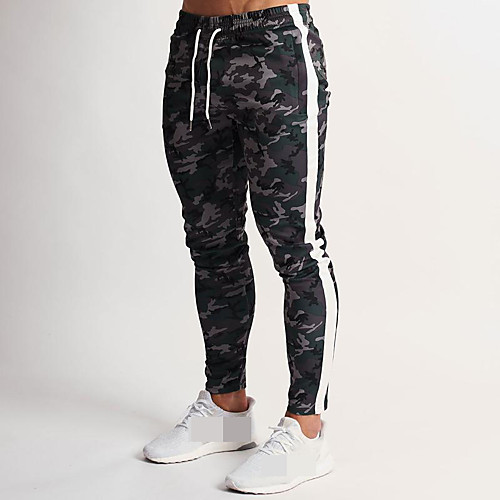 

Men's High Waist Sweatpants Joggers Track Pants Sports & Outdoor Athleisure Wear Bottoms Side-Stripe Drawstring Cotton Winter Running Walking Jogging Training Moisture Wicking Breathable Soft Sport