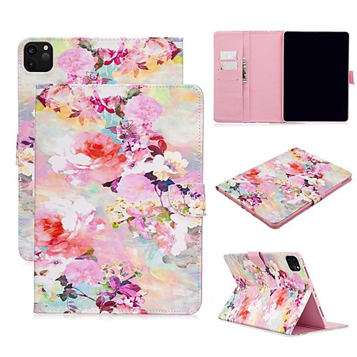 

Case For Apple iPad Air/iPad 4/3/2/Mini 3/2/1 Wallet / Card Holder / with Stand Full Body Cases Flower PU Leather For iPad Pro 9.7/New Air 10.5 2019/Pro 11 2020/Mini 5/2017/2018/ipad 10.2