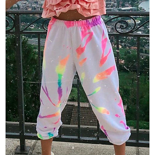 

Women's Basic Chinos Pants Print White