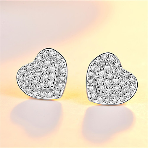 

Women's Cubic Zirconia Stud Earrings Earrings Classic Fashion Leaf Punk Trendy Romantic Sweet Cute Imitation Pearl Earrings Jewelry Silver For Gift Date Street Birthday Festival 1 Pair