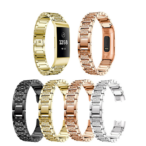 

Watch Band for Fitbit charge3 / Fitbit Charge 4 Fitbit Jewelry Design Stainless Steel Wrist Strap