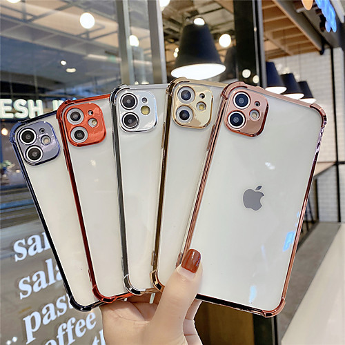 

Case For Apple iPhone 2020 SE / 11 /11 Pro/ 11 Pro Max/X/XS/XR/Xs Max/8P/8/7P/7 6D Shockproof / Plating Back Cover TPU