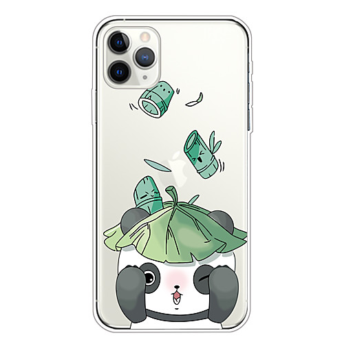 

Case For Apple iPhone 11/11 Pro/11 Pro Max/XS/XR/XS Max/8 Plus/7 Plus/6S Plus/8/7/6/6s/SE/5/5S Transparent Pattern Back Cover Lotus leaf Panda Soft TPU