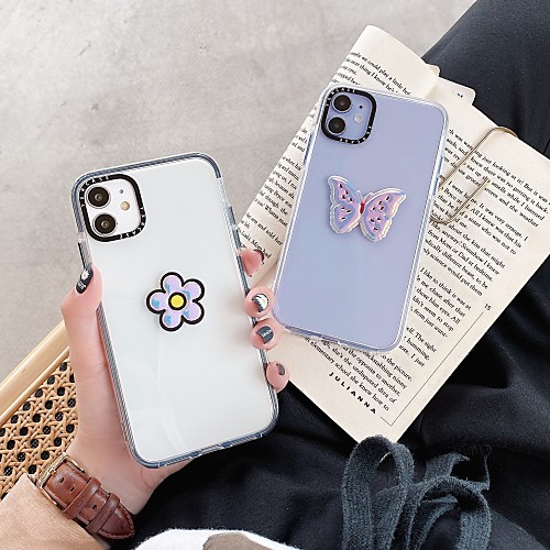 

Case For Apple iPhone 11 / iPhone 11 Pro / iPhone 11 Pro Max Shockproof Back Cover Butterfly / Flower TPU