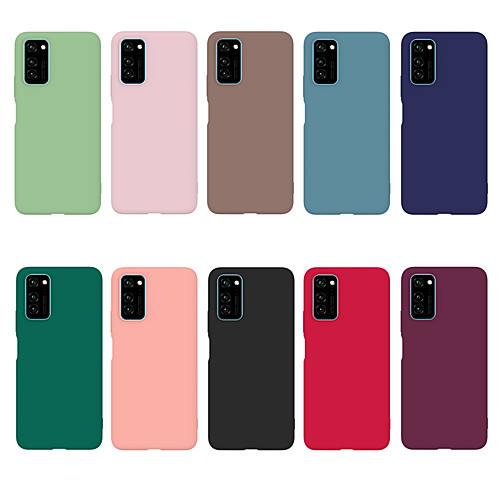 

Solid Colored Frosted TPU Phone Case For Huawei Honor V30 10i 20 Play3 9X 8A