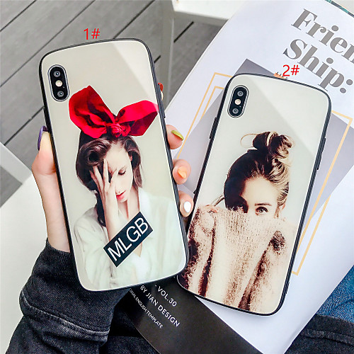 

Case For Apple iPhone 11 / iPhone 11 Pro / iPhone 11 Pro Max Pattern Back Cover Sexy Lady Tempered Glass