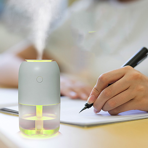 

1Pc Simple And Generous USB Humidifier/Built In Battery Rechargeable Desktop Mini Circle Humidifier