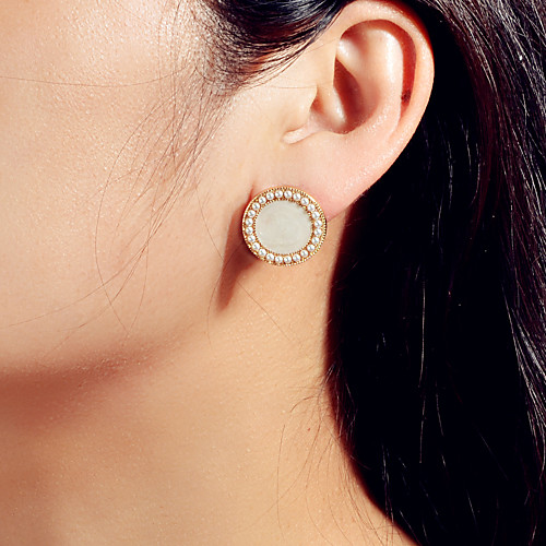

Women's Earrings Geometrical Fashion Wedding Holiday Punk Trendy Fashion French Earrings Jewelry White For Party Evening Engagement Birthday Beach Promise 1 Pair