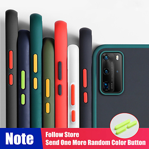 

Mint Hybrid Simple Matte Bumper Phone Case For Huawei P40 / P40Pro / P30 / P30 Pro / Mate 30 / Mate 30 Pro / Nova 6se / Nova 5T / Nova 5i Pro Shockproof Soft TPU Silicone Clear Cover